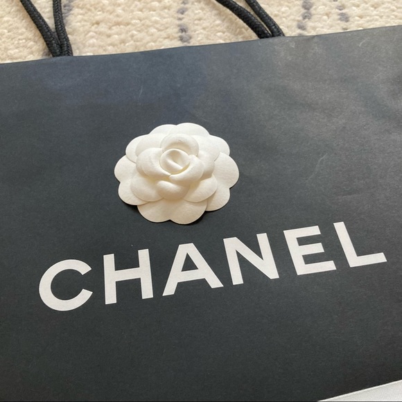 AUTHENTIC CHANEL 2022 - Large Chanel shopping gift bag with ribbon - Picture 7 of 8